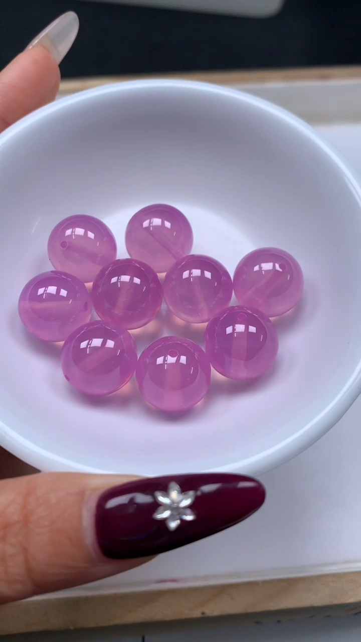 未镶嵌散珠红宝石M878粉 宝石14mm1个46.8元