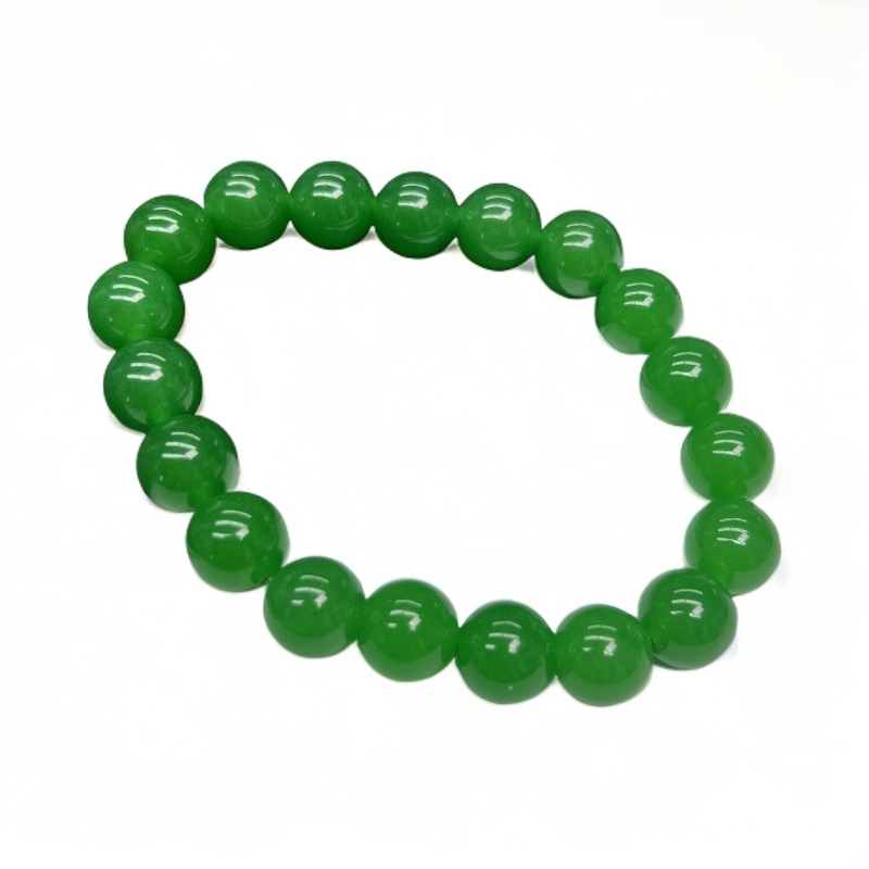 a380辣绿单圈手串10mm百搭