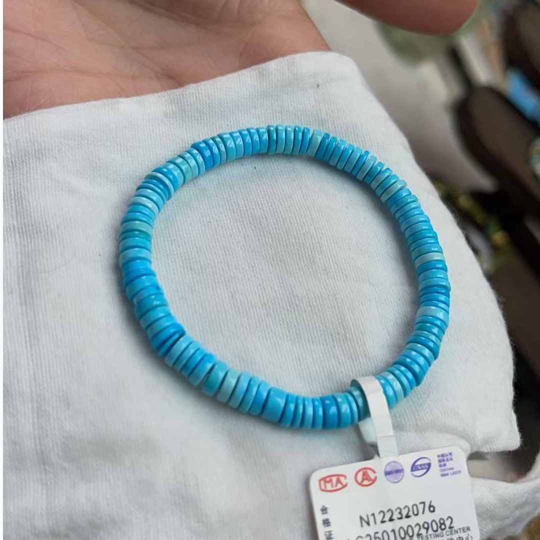 雅致家手工百搭（多样性发其一）绿松石单圈