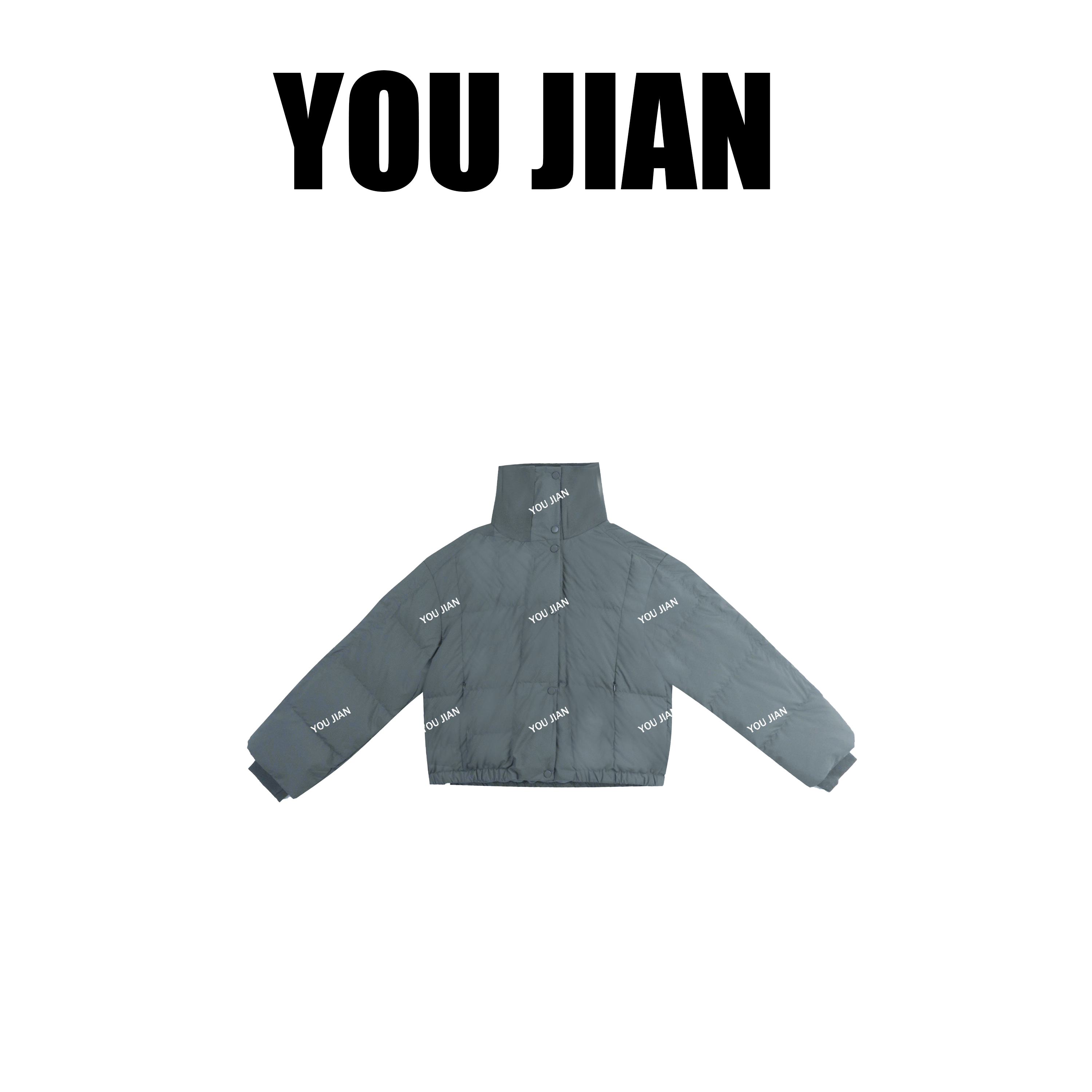 化繁为简～2025冬季新款针织翻领面包羽绒服气质极简