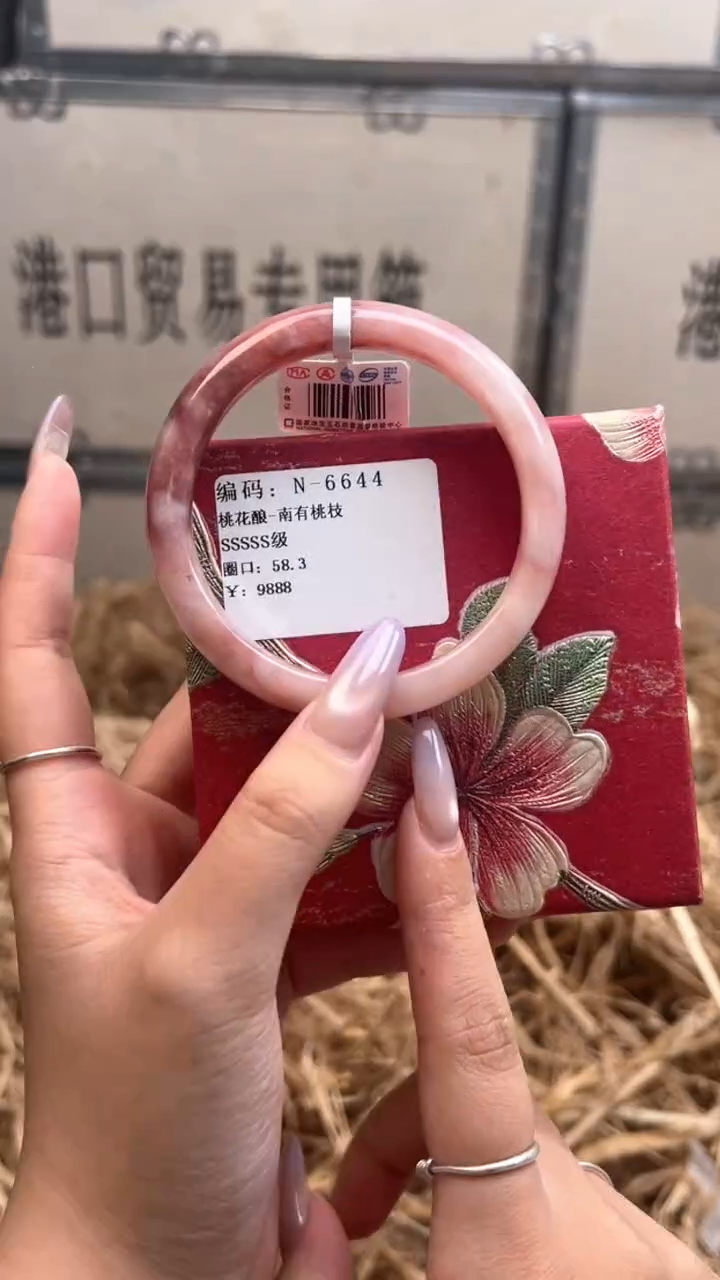 未镶嵌手镯石英质玉N6644