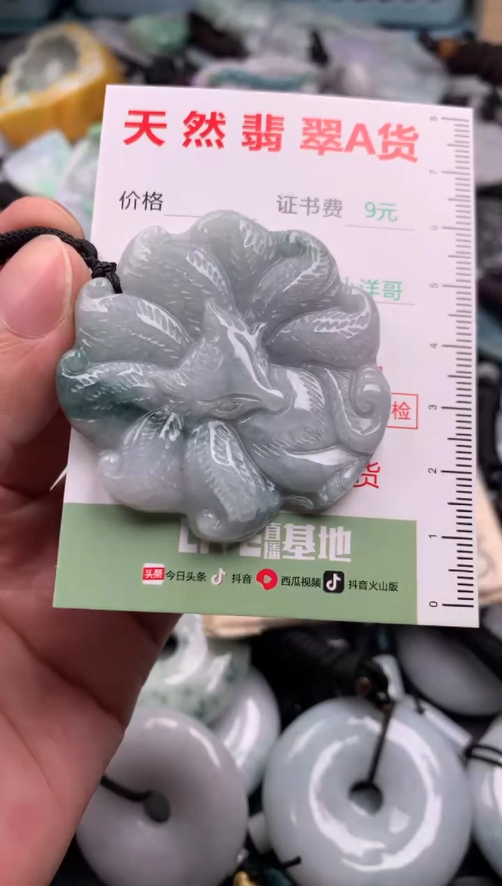 翡翠未镶嵌吊坠(不含链)1
