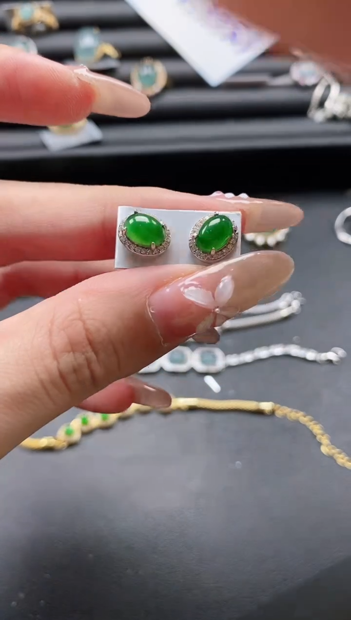 【闪购商品】翡翠戒指银S925镶嵌51151