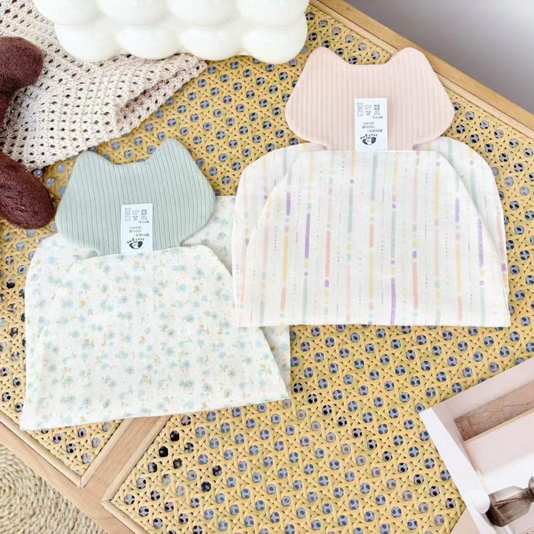 儿童纯棉吸汗巾幼儿园男童女童垫背巾止汗全棉纱布婴儿宝宝隔汗巾