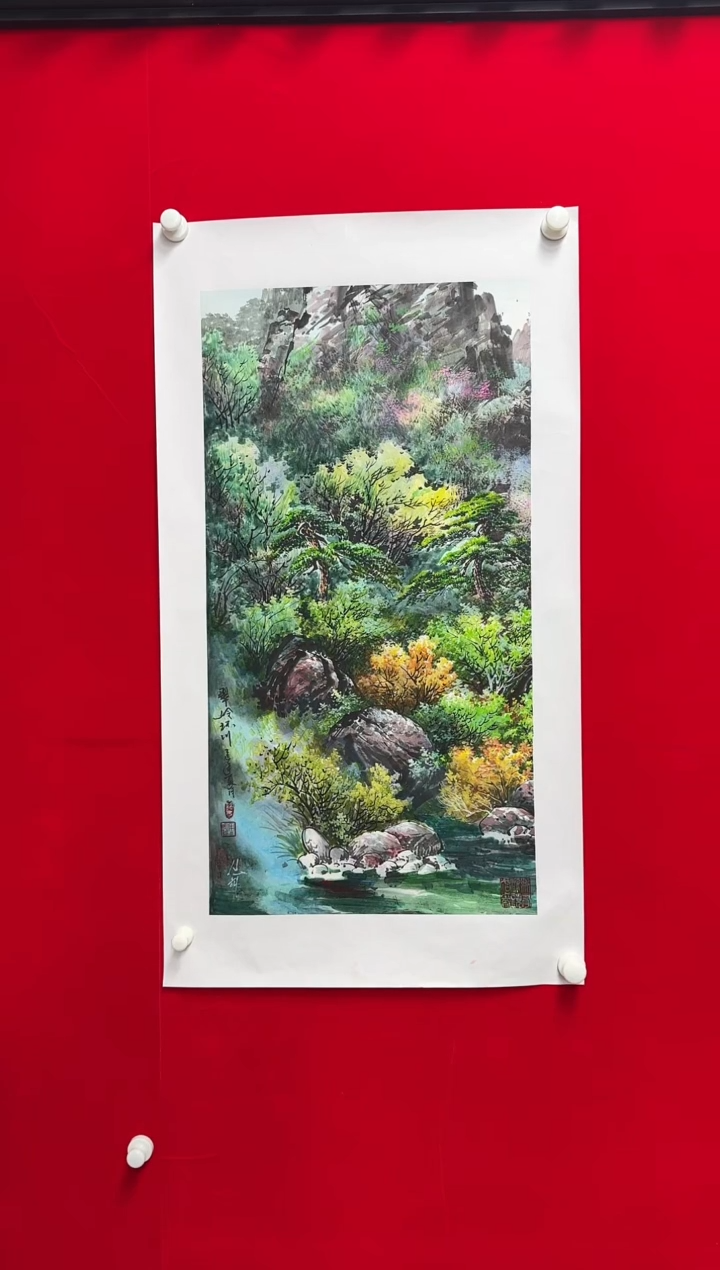 国画30周明智老师 国画  4平尺