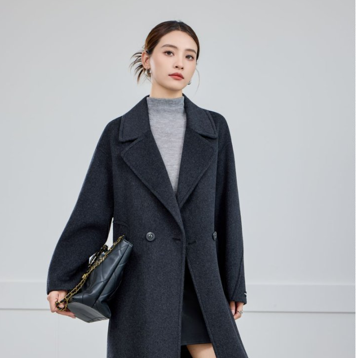 【宸宸专属】高品质10%羊绒经典款女秋冬红色大衣2799