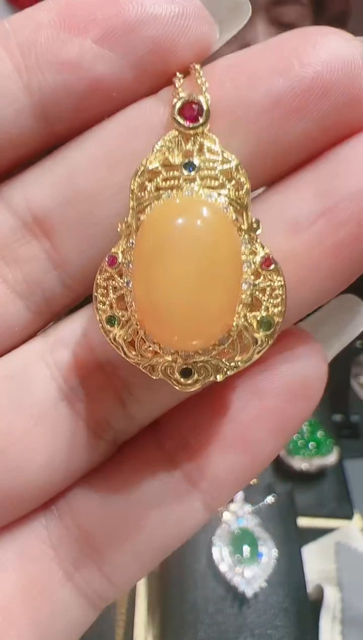 【闪购商品】蜜蜡颈饰合金202530417