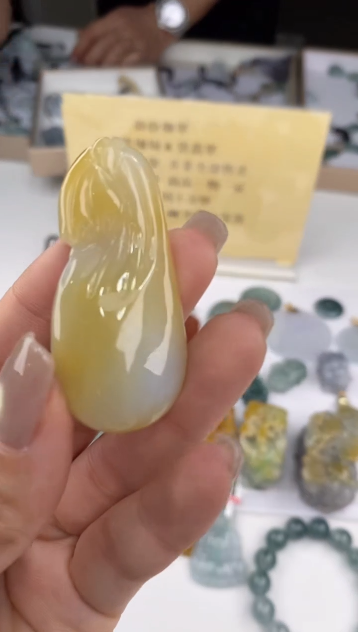 翡翠未镶嵌吊坠(不含链)36998  静静聊翠