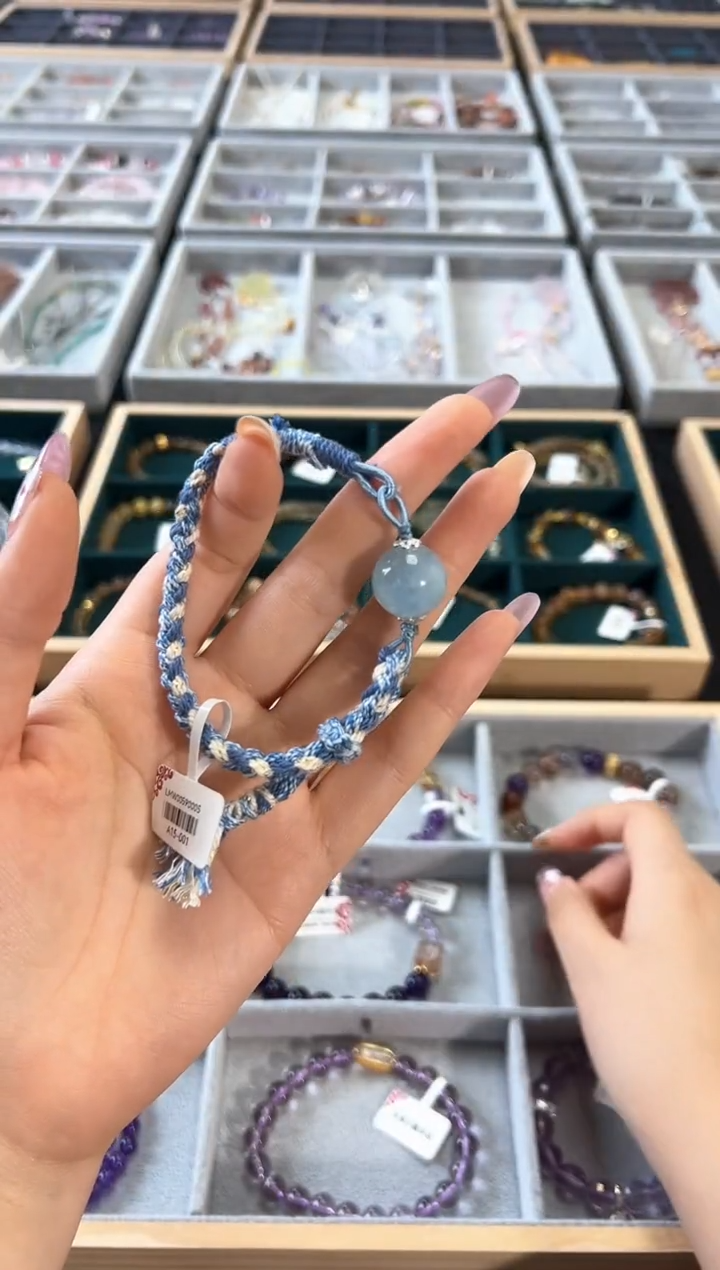 【闪购商品】海蓝宝石手链未镶嵌多样性发货发其一微色差