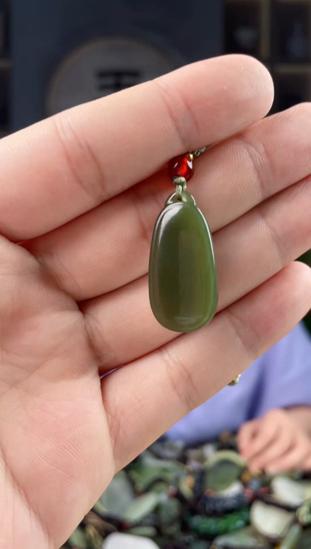 颈饰未镶嵌和田玉拍一发一，多样性发货