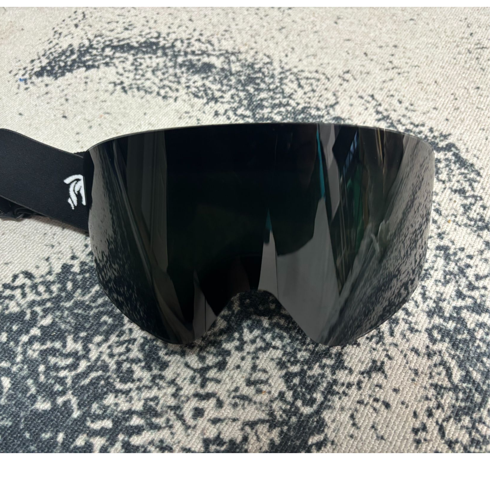 【Qube】双层防雾气柱面磁吸滑雪眼镜黑色粉色