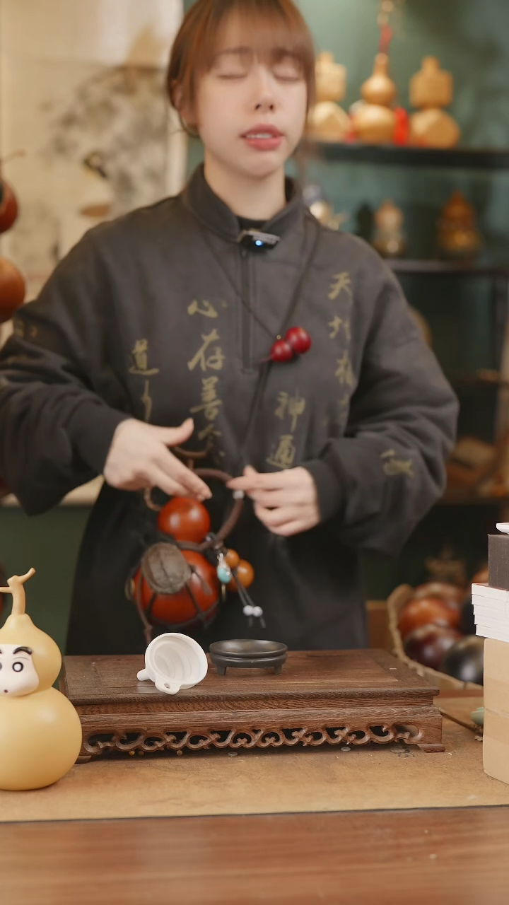 【闪购商品】35号精品天然大漆工艺防渗内胆酒葫芦~