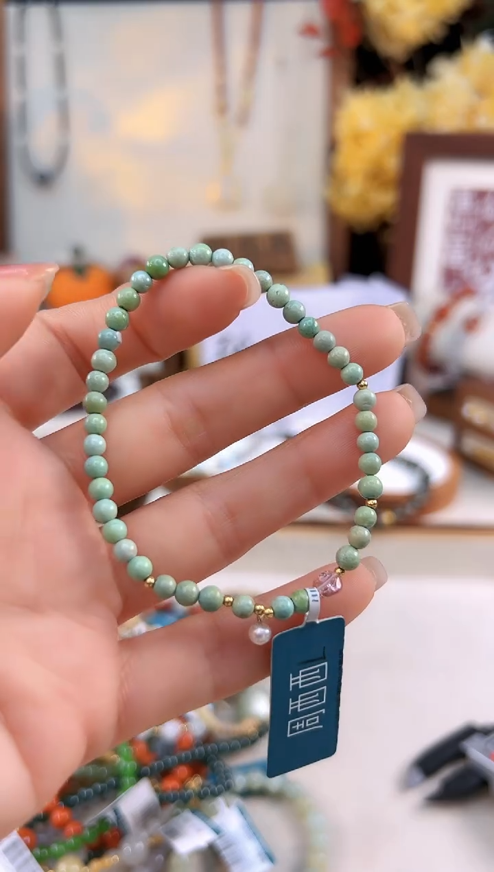 【闪购商品】绿松石吊坠18K金镶嵌@@C921L014016