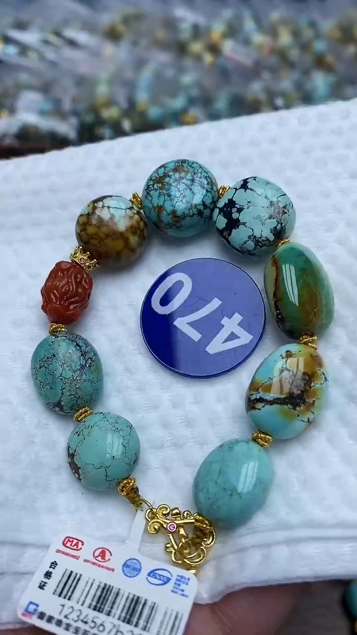 【闪购商品】绿松石手链银S925镶嵌470