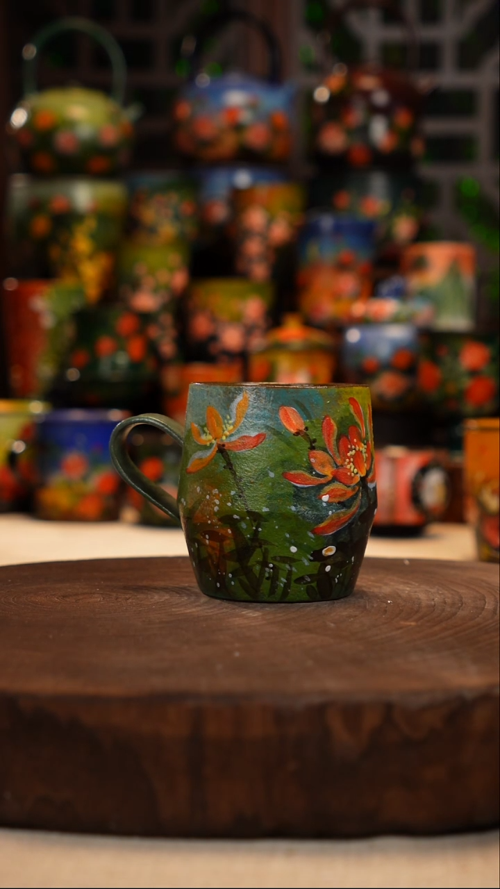 油画   釉下彩   杯子