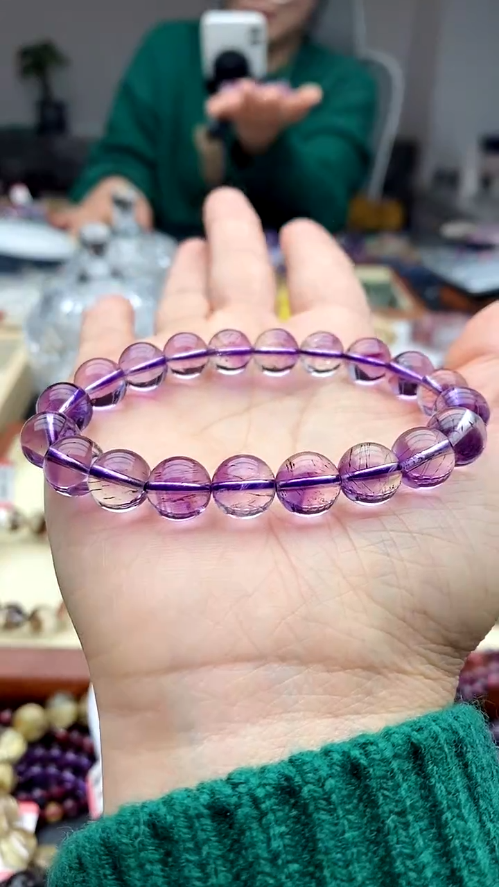 【闪购商品】水晶手链未镶嵌紫超