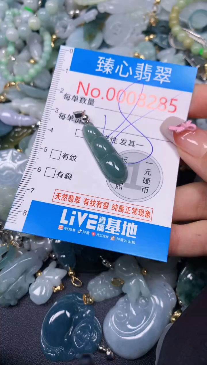 【闪购商品】翡翠颈饰未镶嵌含绳0008285