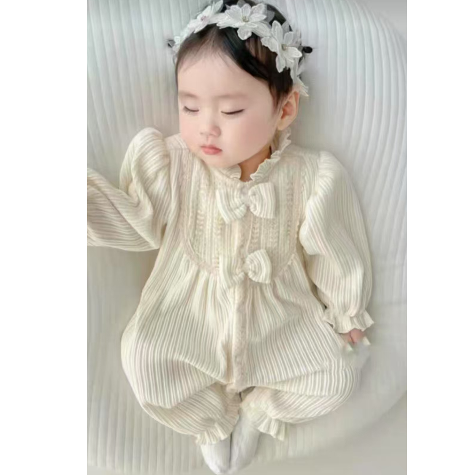 秋装哈衣春秋长袖淑女爬服婴儿单排扣公主女童《3》
