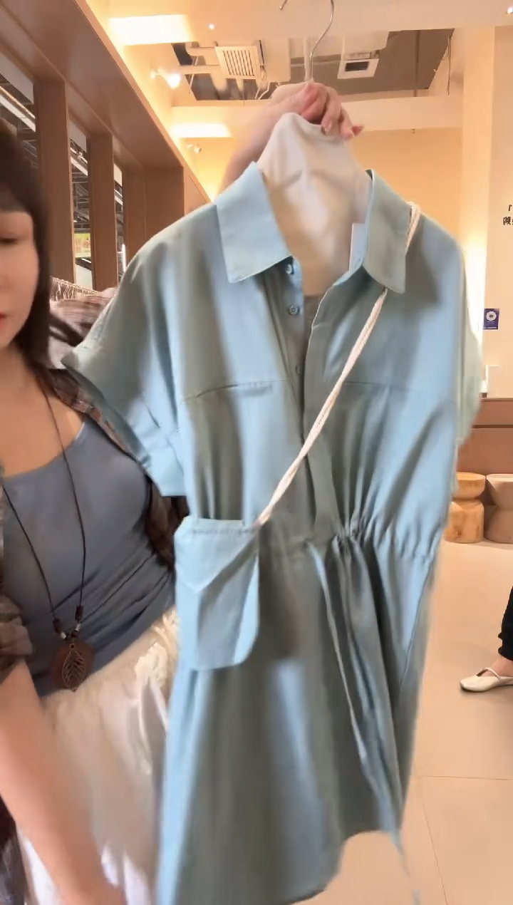 张小张专属亚麻连衣裙3305