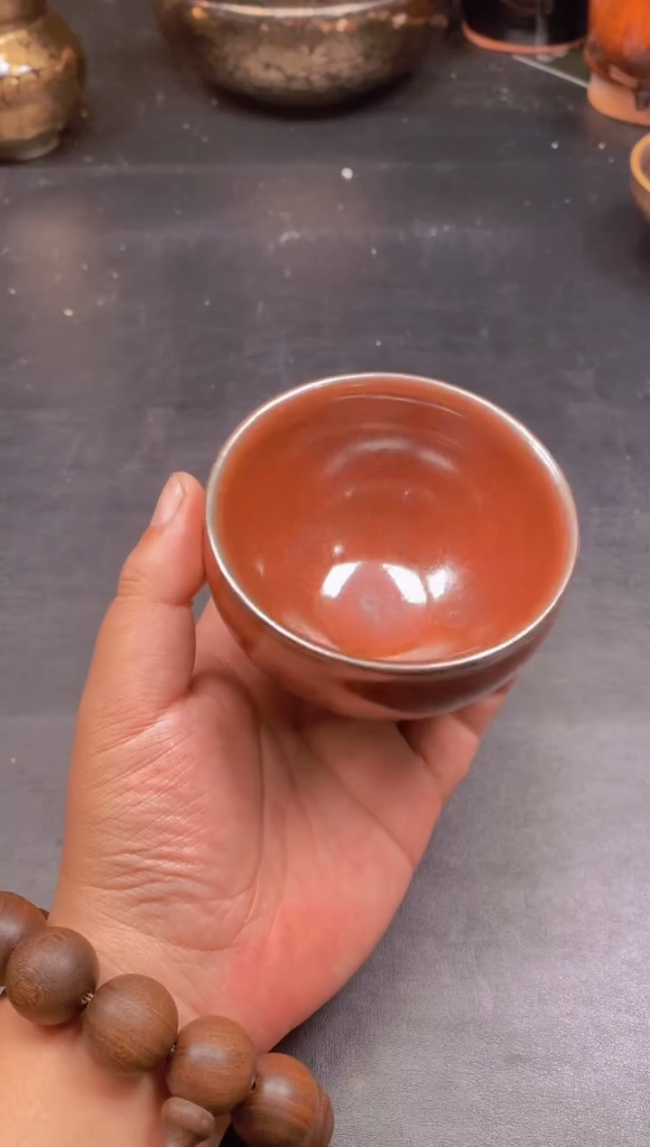 茶盏牛血红 将军 精美主人杯