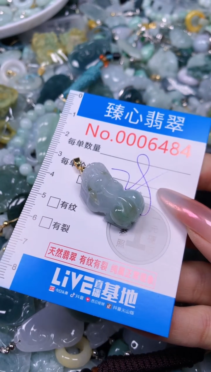 【闪购商品】翡翠颈饰未镶嵌含绳0006484