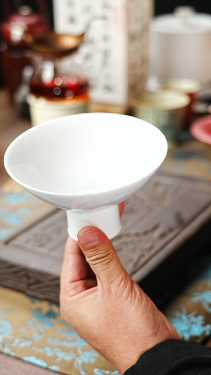 【闪购商品】高足茶点盘玉白茶点盘中号