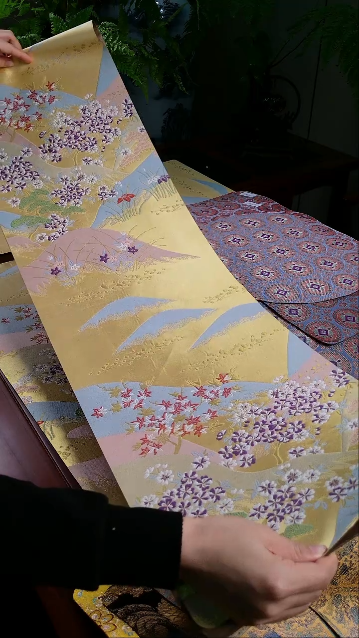 【湖光山色单面】中国风干泡织锦茶席28*100
