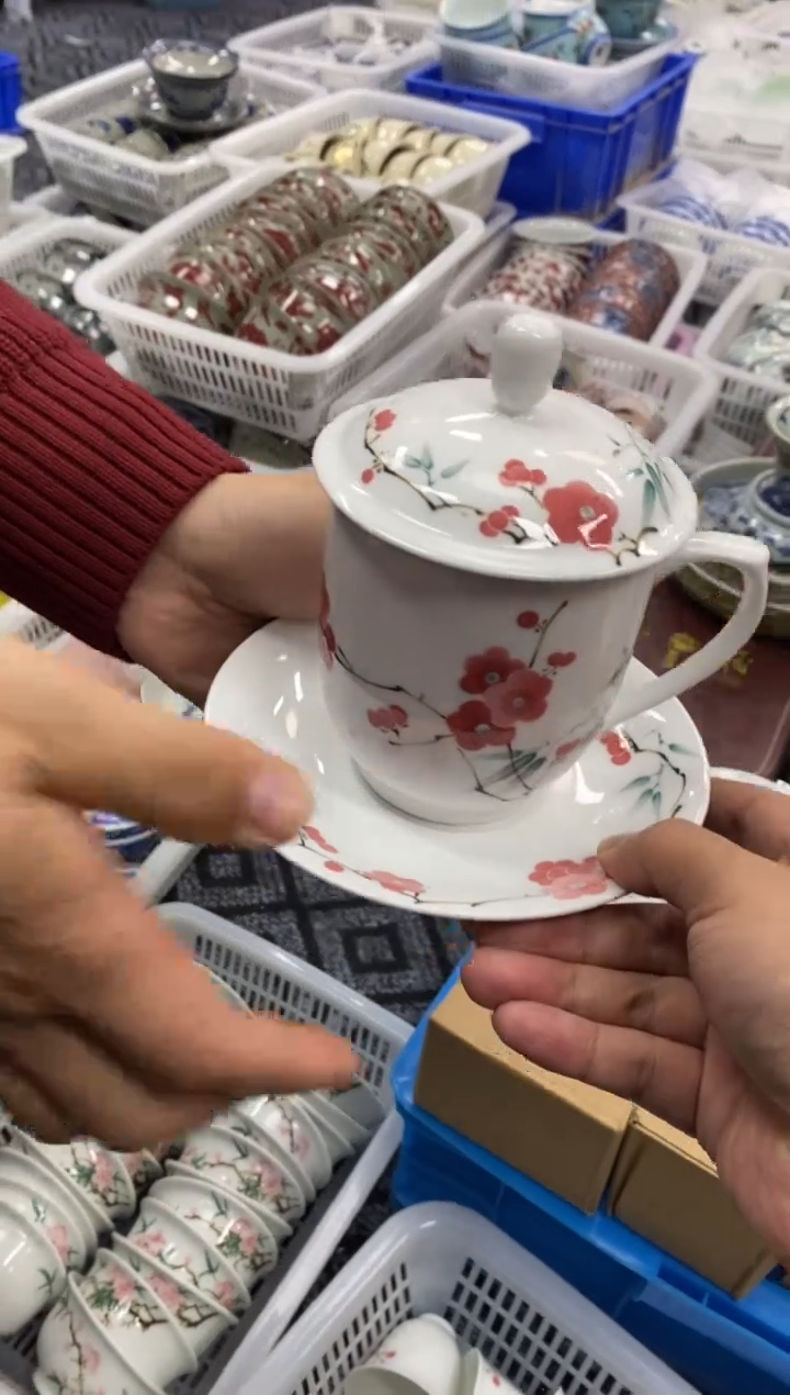 陶瓷景德陶瓷茶具办公杯