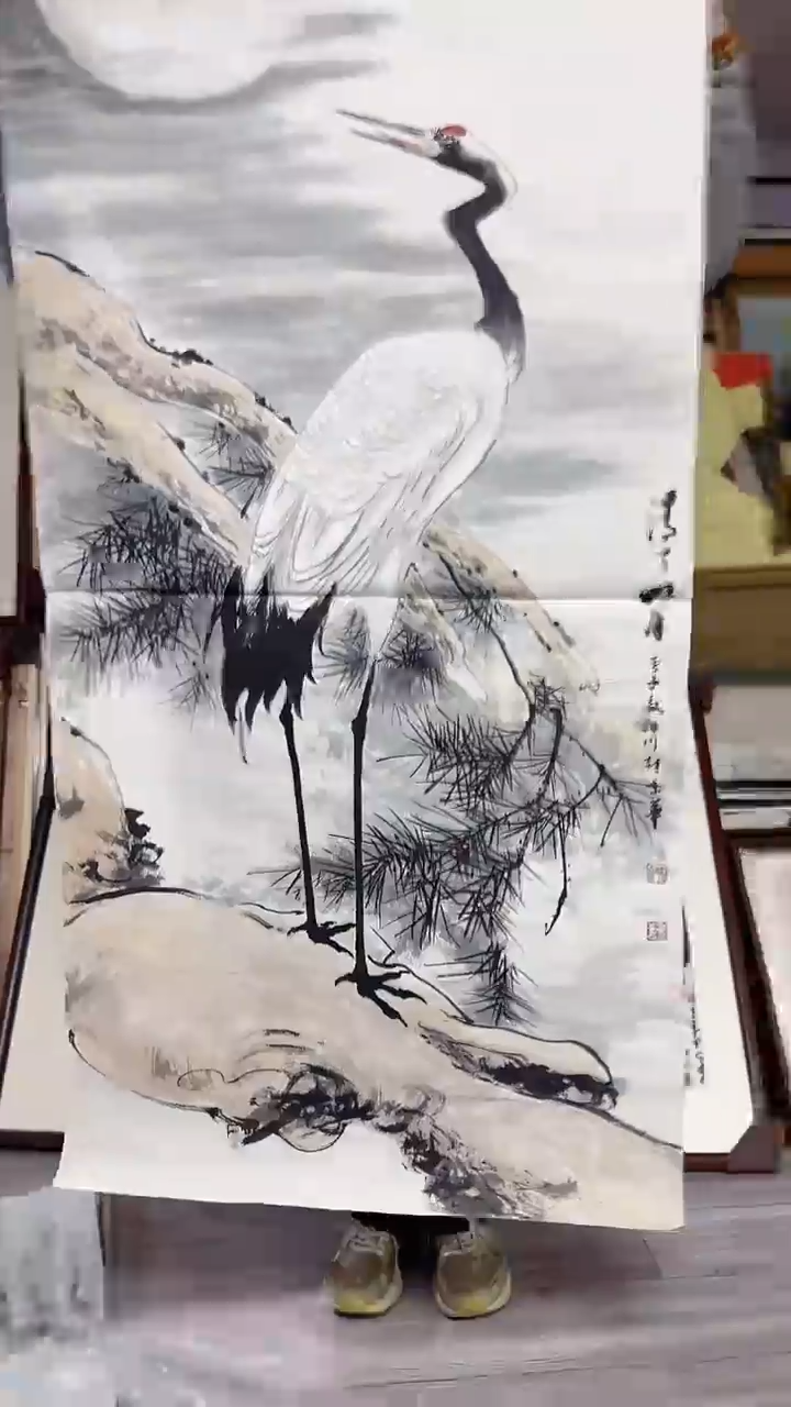 国画库房放漏国画实物以图片为准