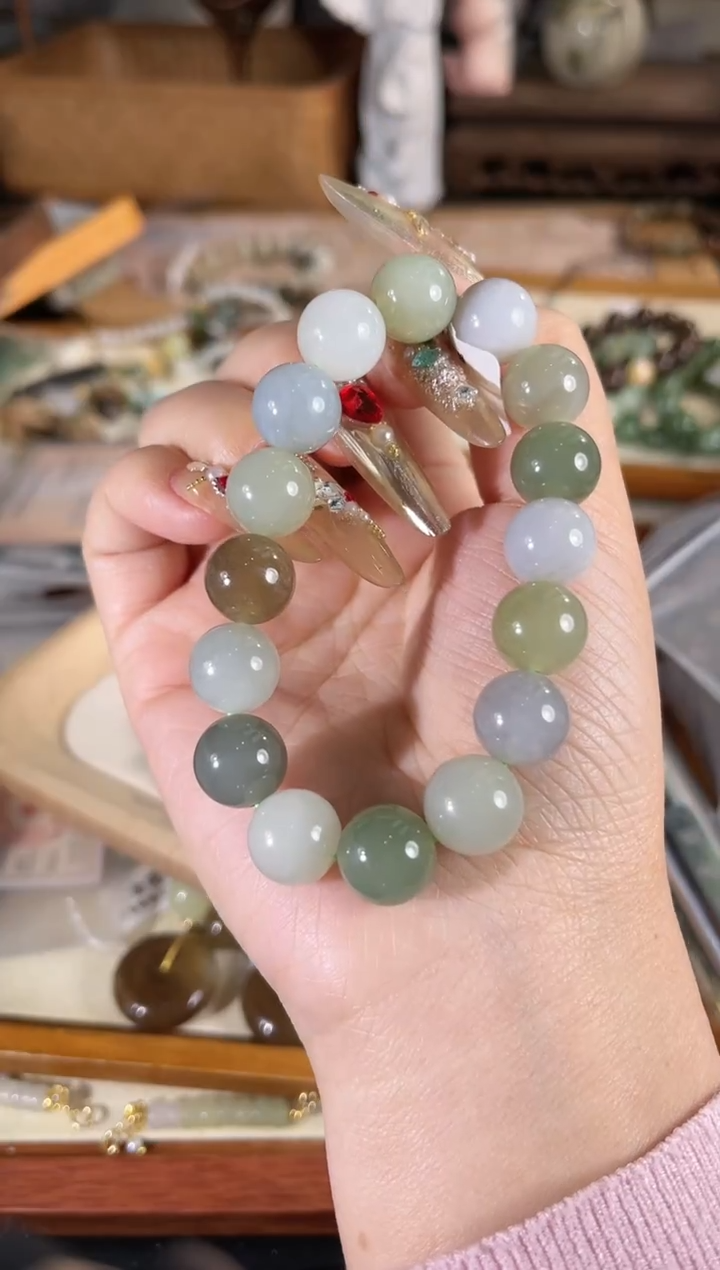 未镶嵌手链和田玉多样性发其一孤品默认微瑕