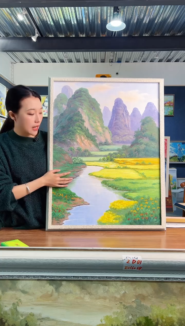 【闪购商品】油画25号 60*80 山水-手绘油画