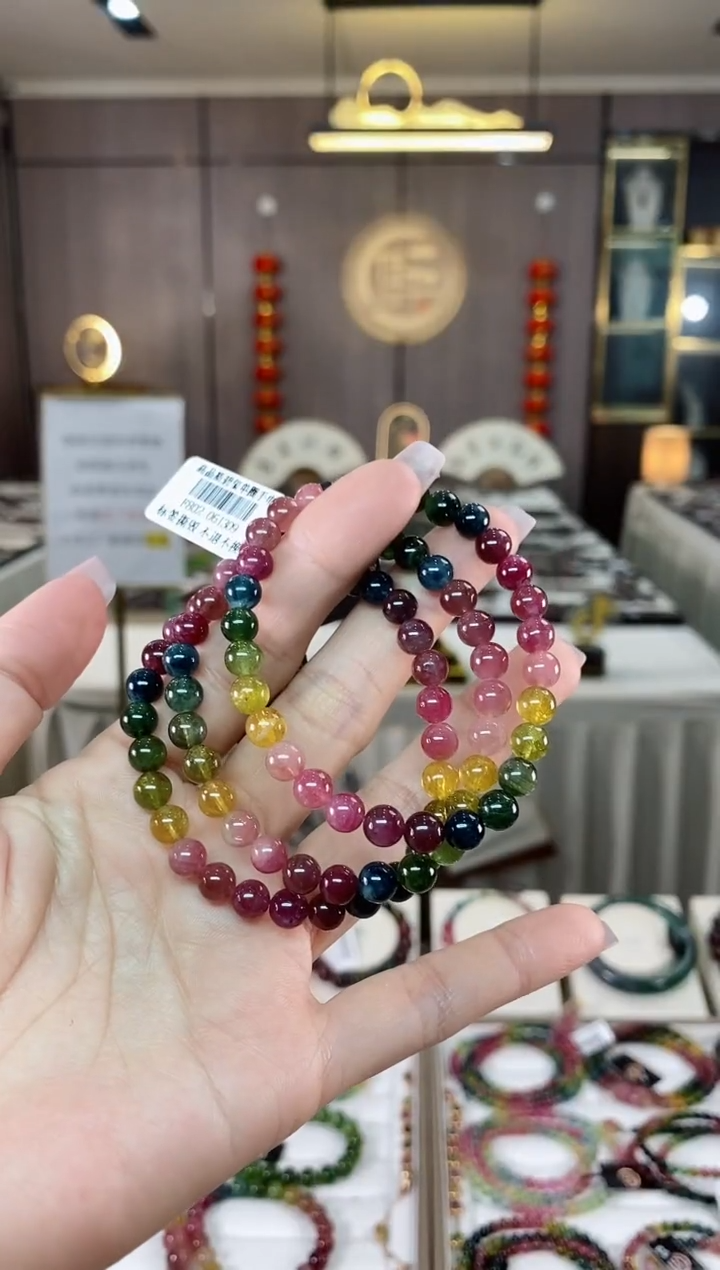 【闪购商品】碧玺单圈手串6mm+未镶嵌（多样性发一条）hon