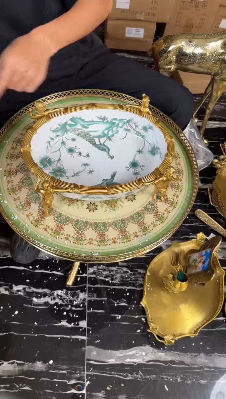 黄铜黛姿家居装饰品摆件 