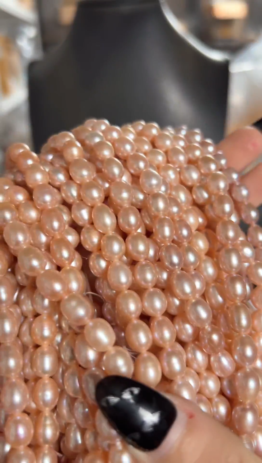 未镶嵌珠宝奇石淡水珍珠EP半成品一条随机发