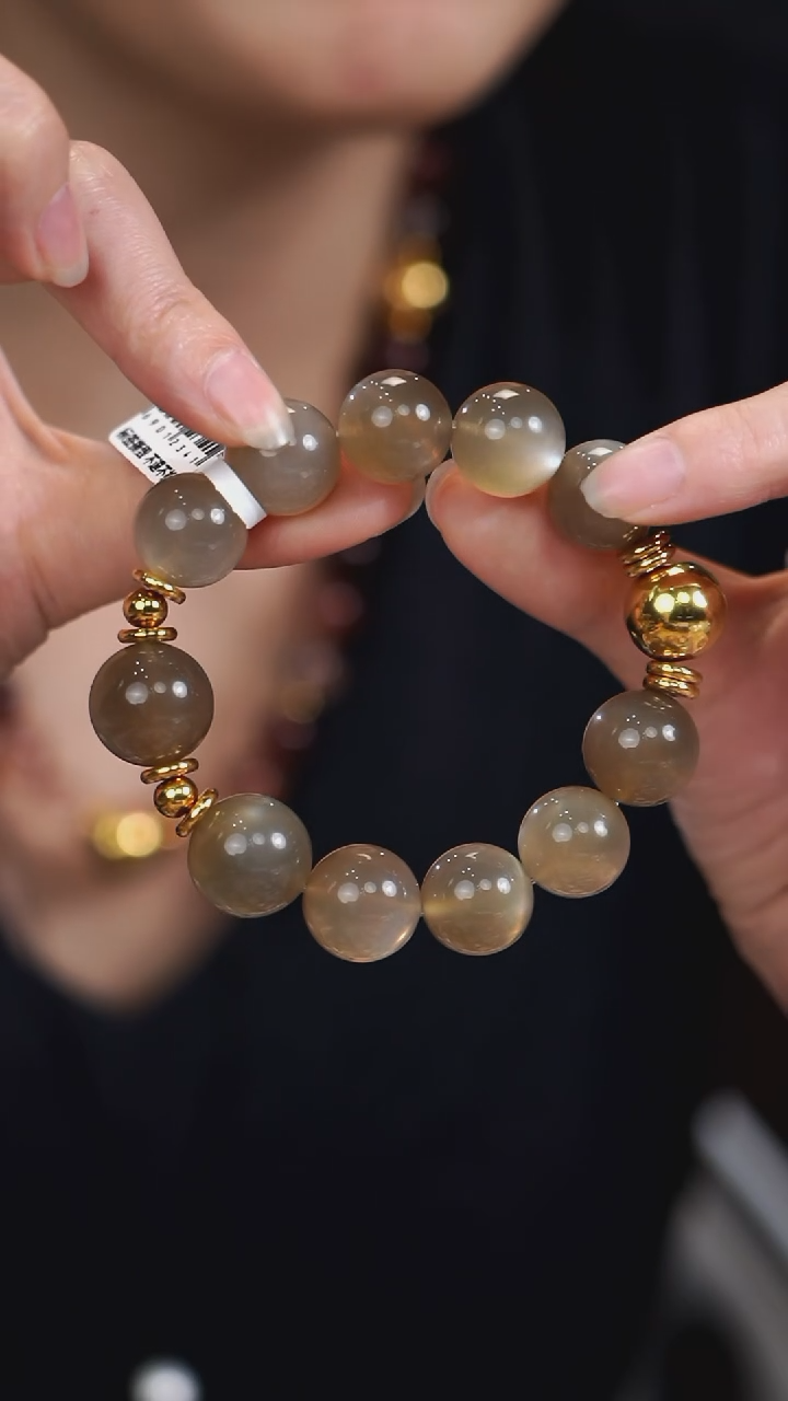 未镶嵌手串长石特A月光石原创DIY手串