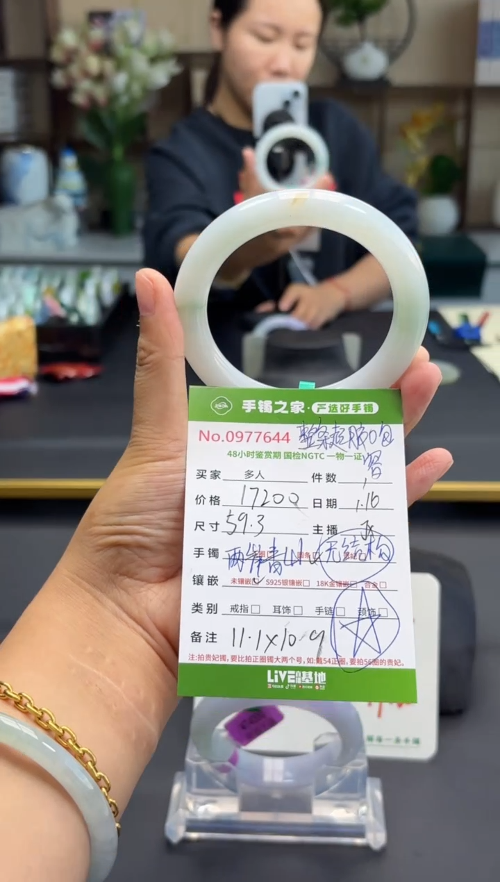 【闪购商品】翡翠手镯未镶嵌多人