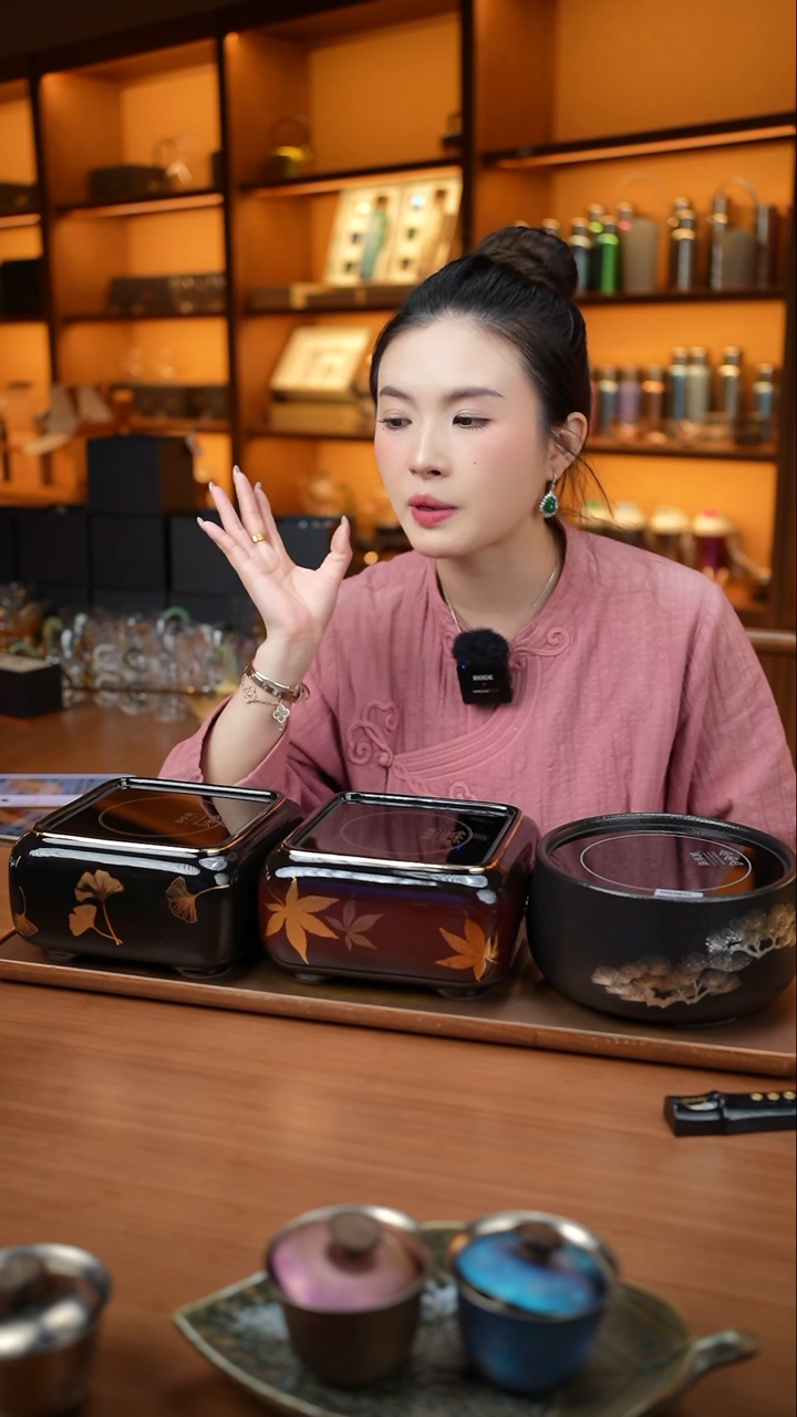 【闪购商品】莺歌烧/四方银杏黑底