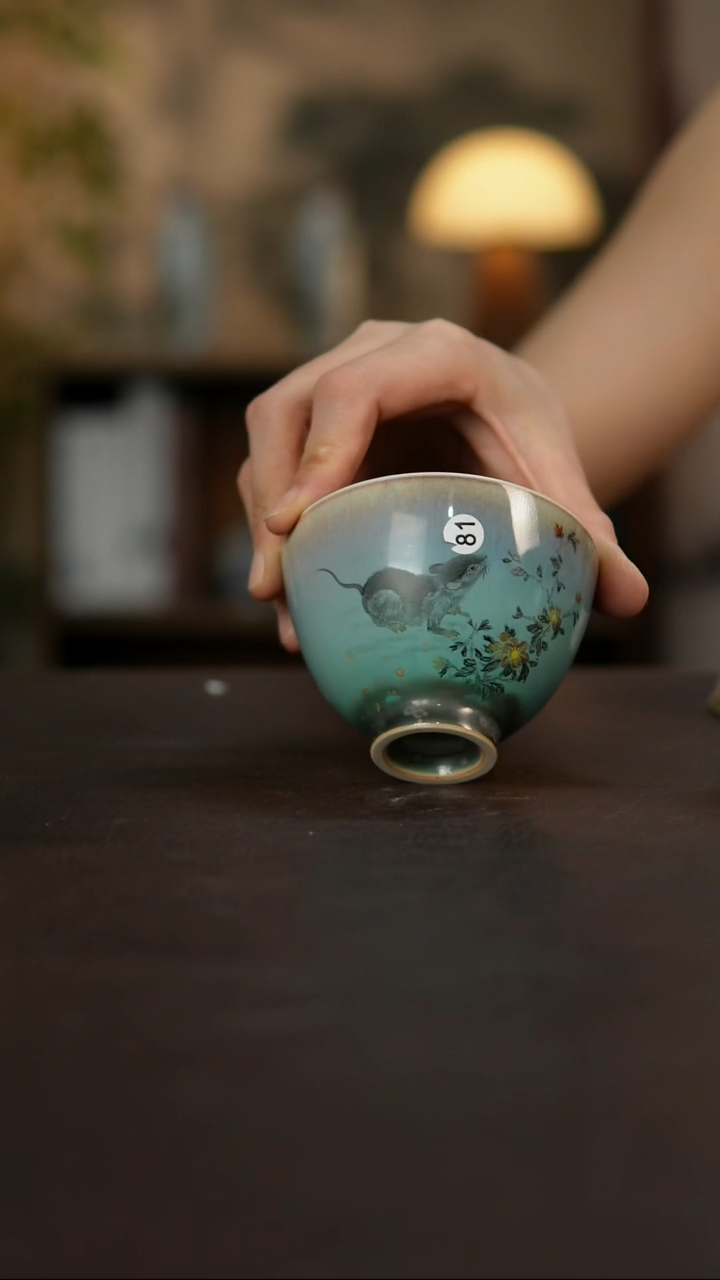 杯景德镇陶瓷杯碗柴烧多人