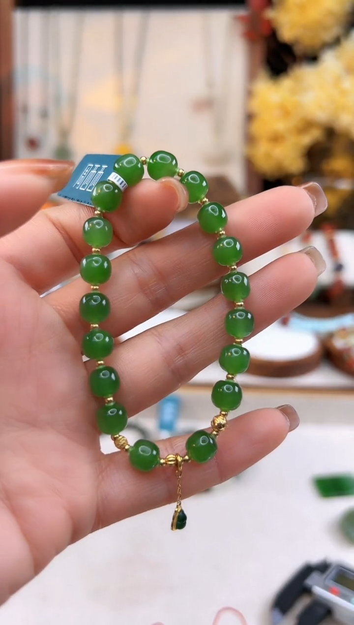 【闪购商品】和田玉手饰18K金镶嵌@@B5921D016292