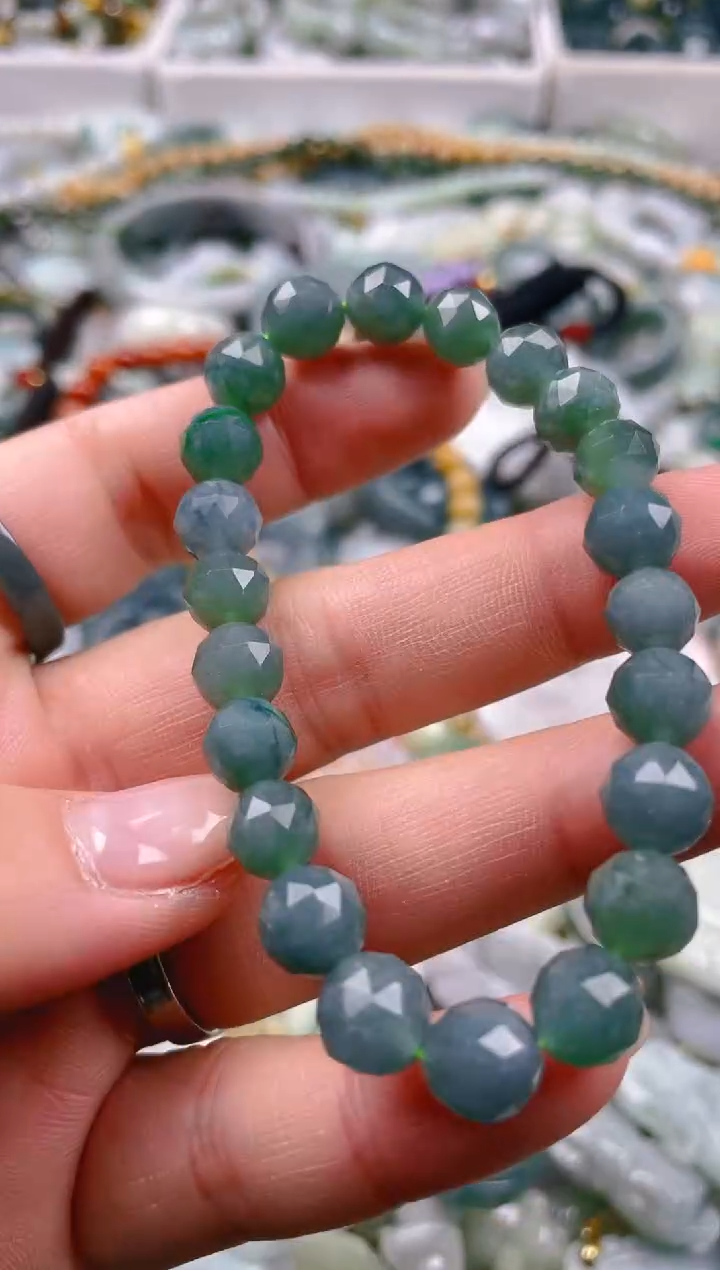 【闪购商品】翡翠颈饰未镶嵌7-8mm/V/翡翠A货一图一物