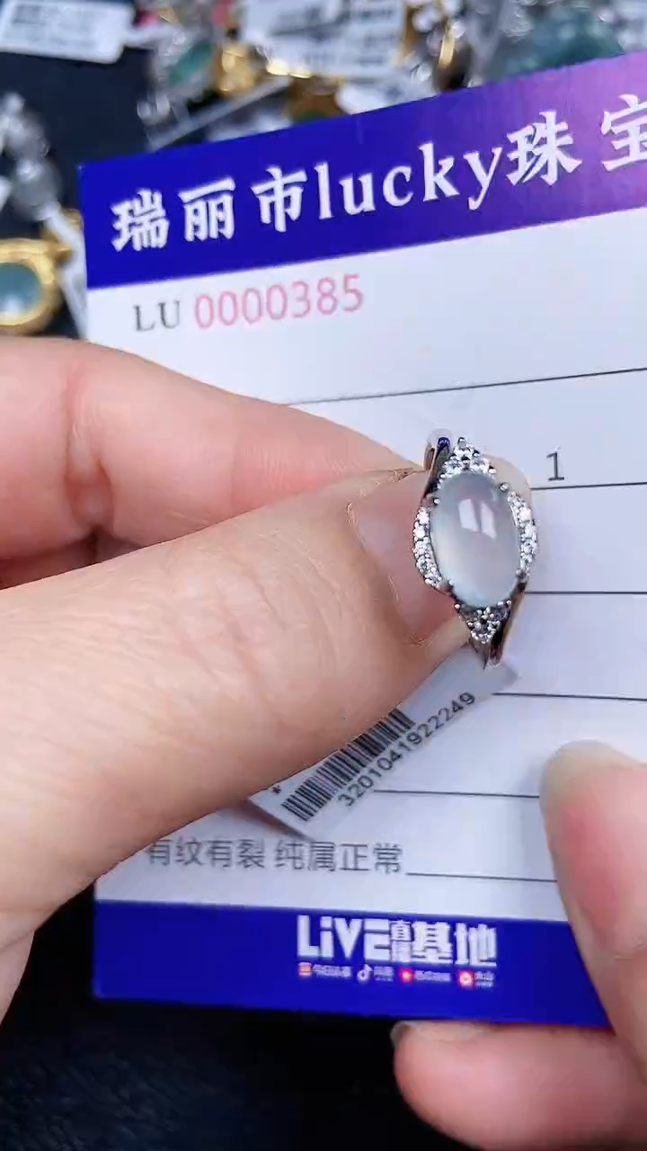 颈饰银S925镶嵌翡翠0385