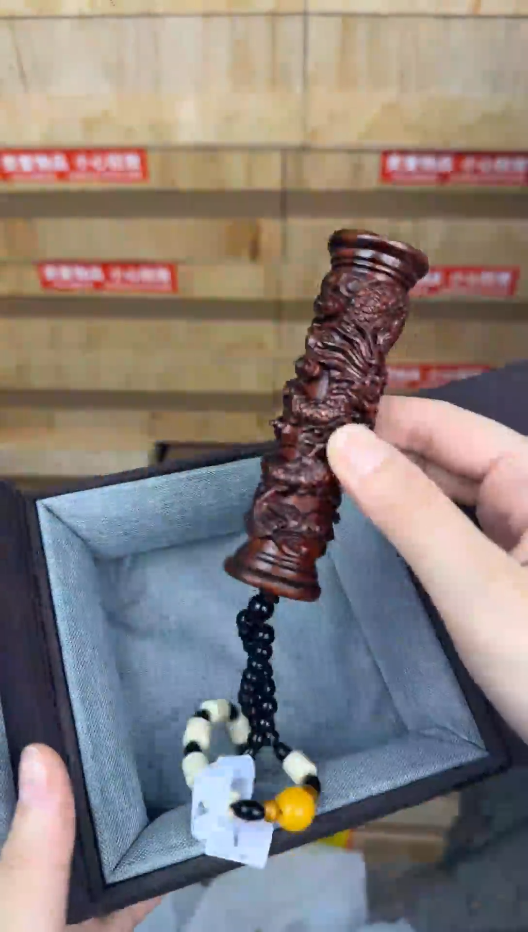 慈木器文玩阁龙柱手把件链接@@SP143