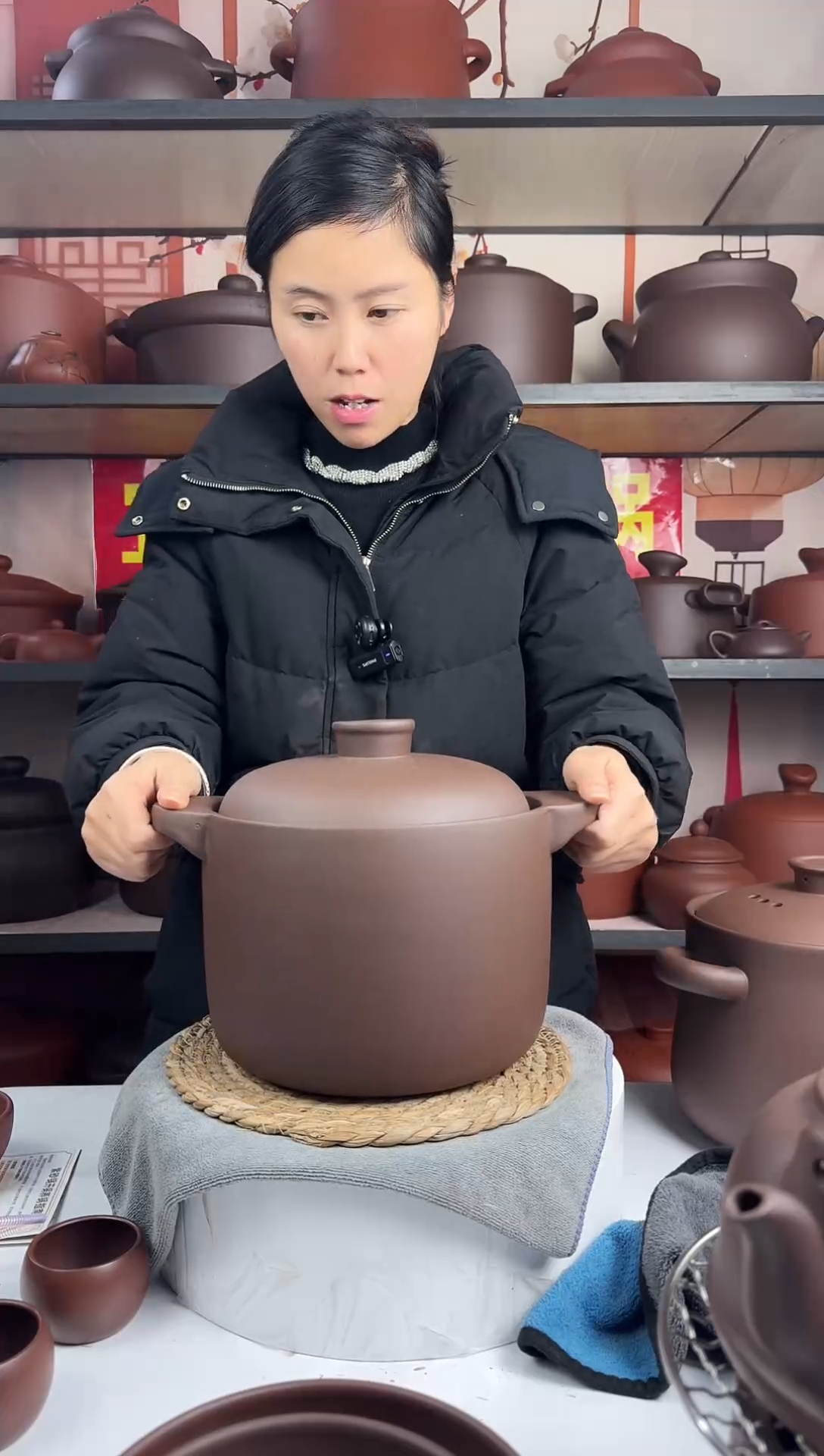 紫砂4L直筒锅紫泥