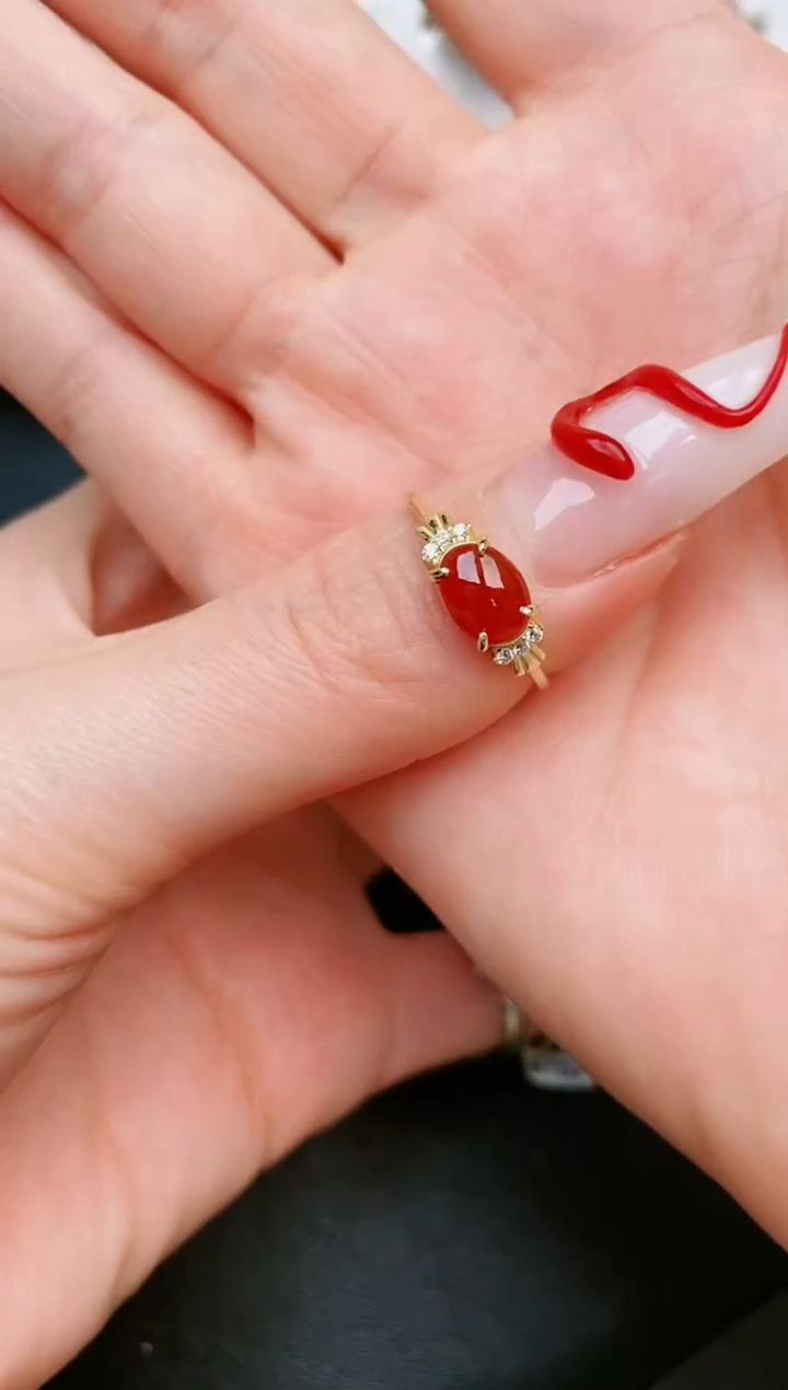 【闪购商品】翡翠戒指银S925镶嵌....