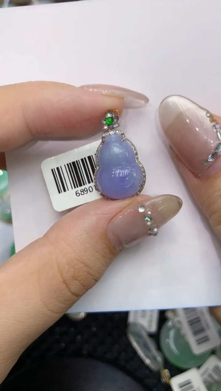 【闪购商品】翡翠颈饰18K金镶嵌222222222