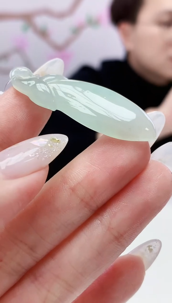 定制翡翠未镶嵌001ee-毛货福瓜73赠金扣