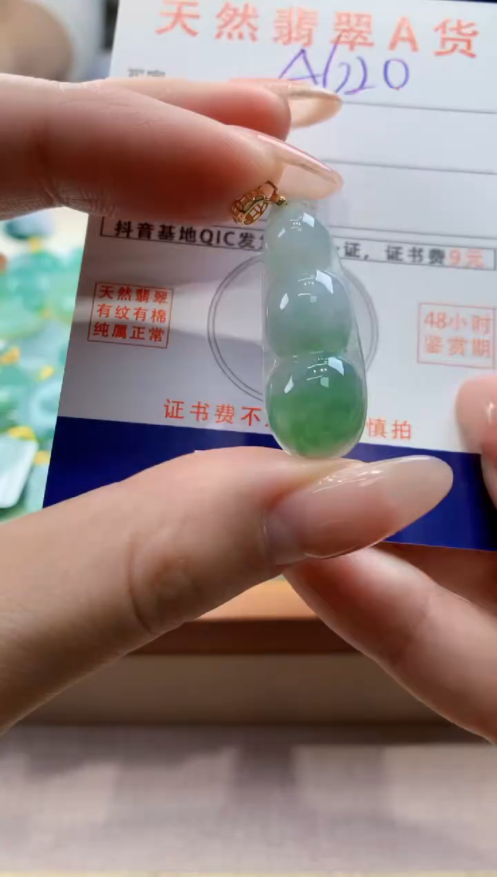 颈饰未镶嵌翡翠天然翡翠挂件  