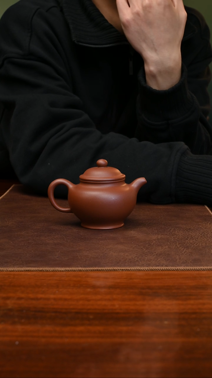 【闪购商品】紫砂茶壶掇只红紫泥140cc