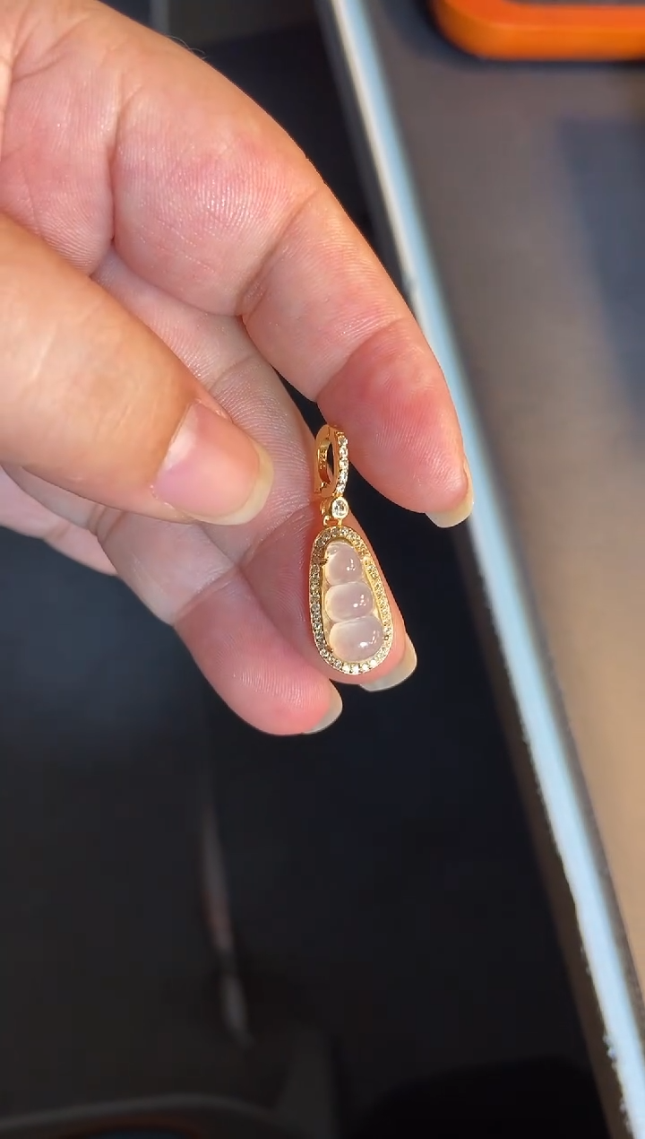 吊坠(不含链)银S925镶嵌翡翠1