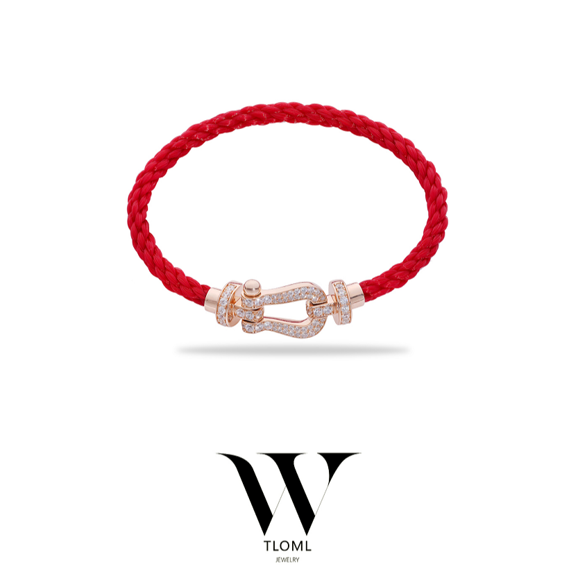 镀K金 ♠天天♠红绳马蹄手链HTYB0138 HTYB0139